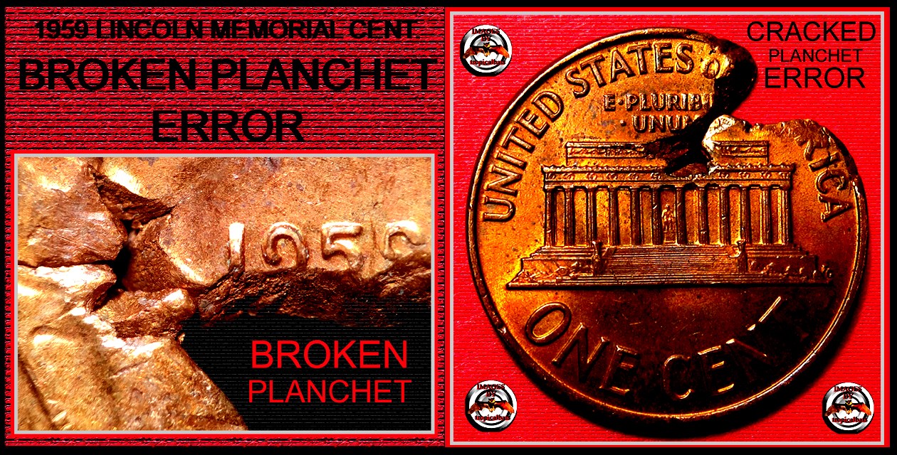 1959-Lincoln-Memorial-Cent---Ragged-Clip---2.63g