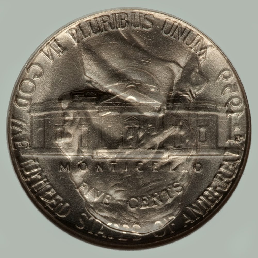 1960-Jefferson-Nickel---Reverse-Retyping-Several-Times?