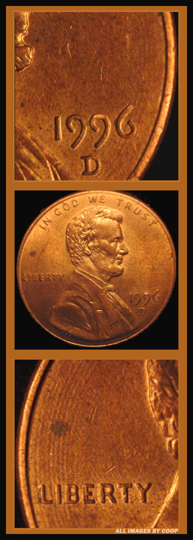 1996-D-Lincoln-Memorial-Cent-With-Concentric-Lathe-Lines-Found-CRH!