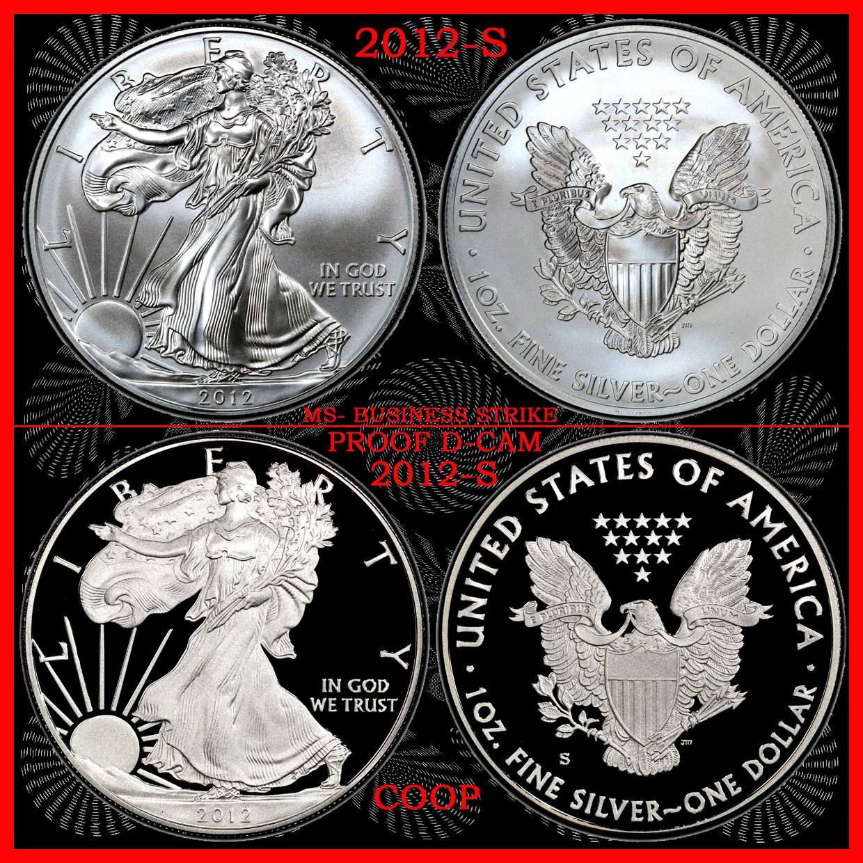 American-Silver-Eagle-2012-Different-Finishes-To-Bullion-Issue