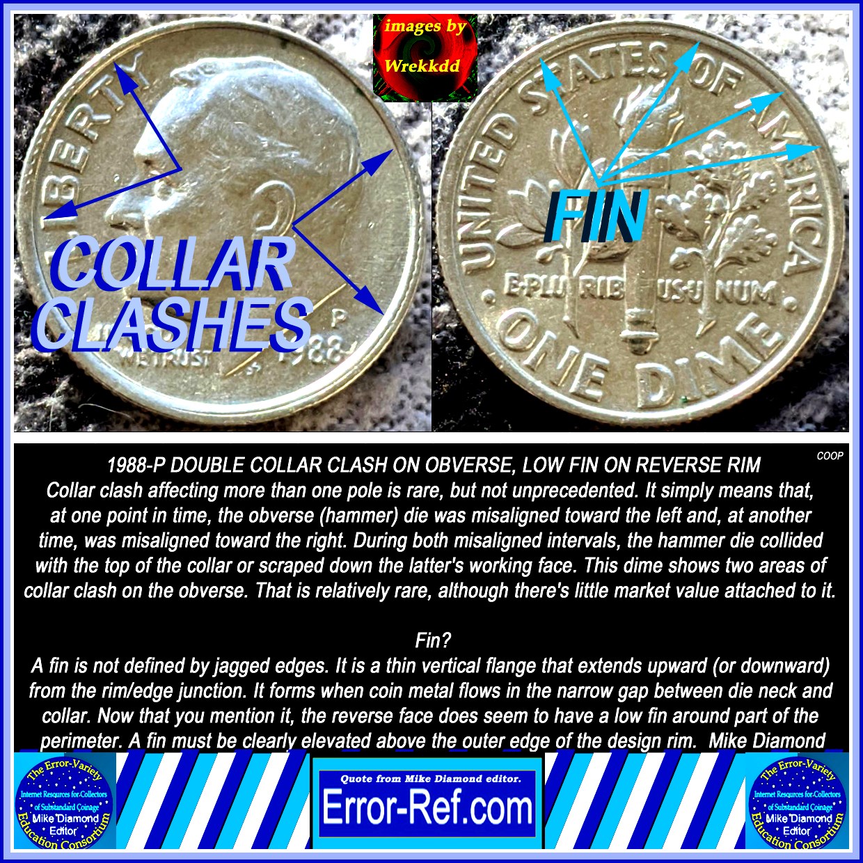 1988-P-Dime,-Collar-Clash-+-Mad-+-Rim-Fin.-Worth-Anything?