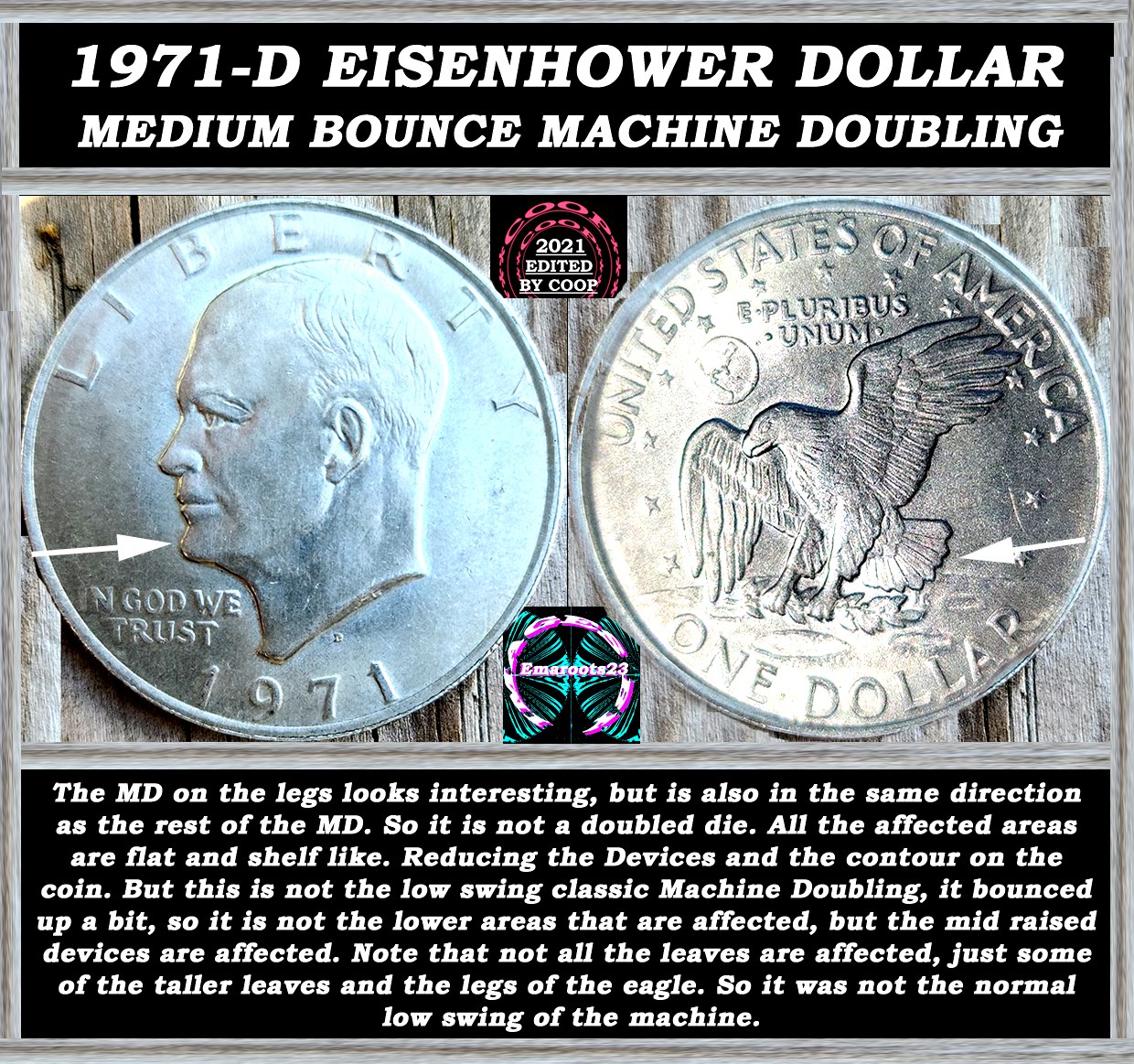 1971-D-Eisenhower-Dollar-Coin-DDR-Or-Nice-M/D?