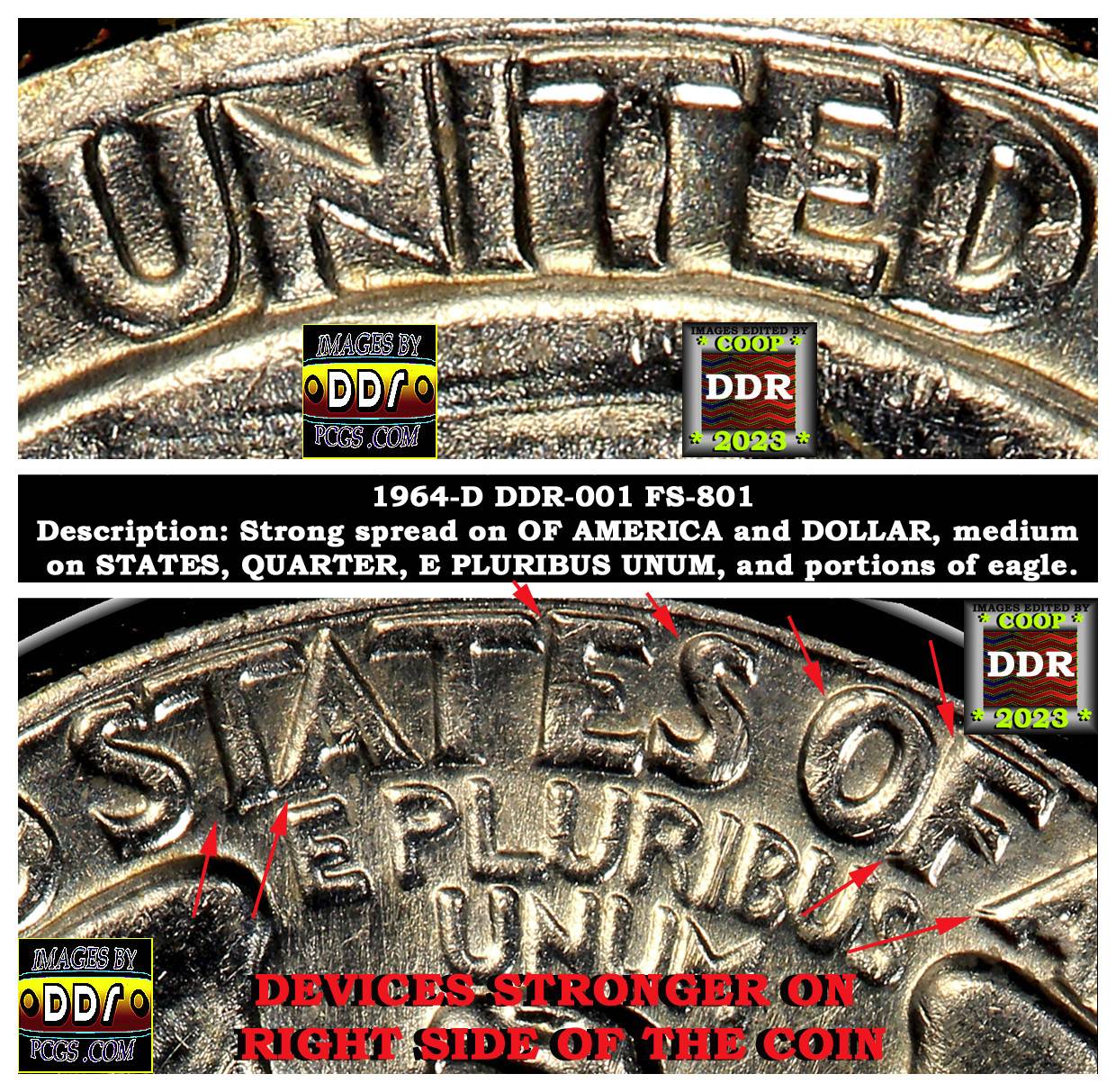 1964-D-Washington-Quarter-DDR-FS-801