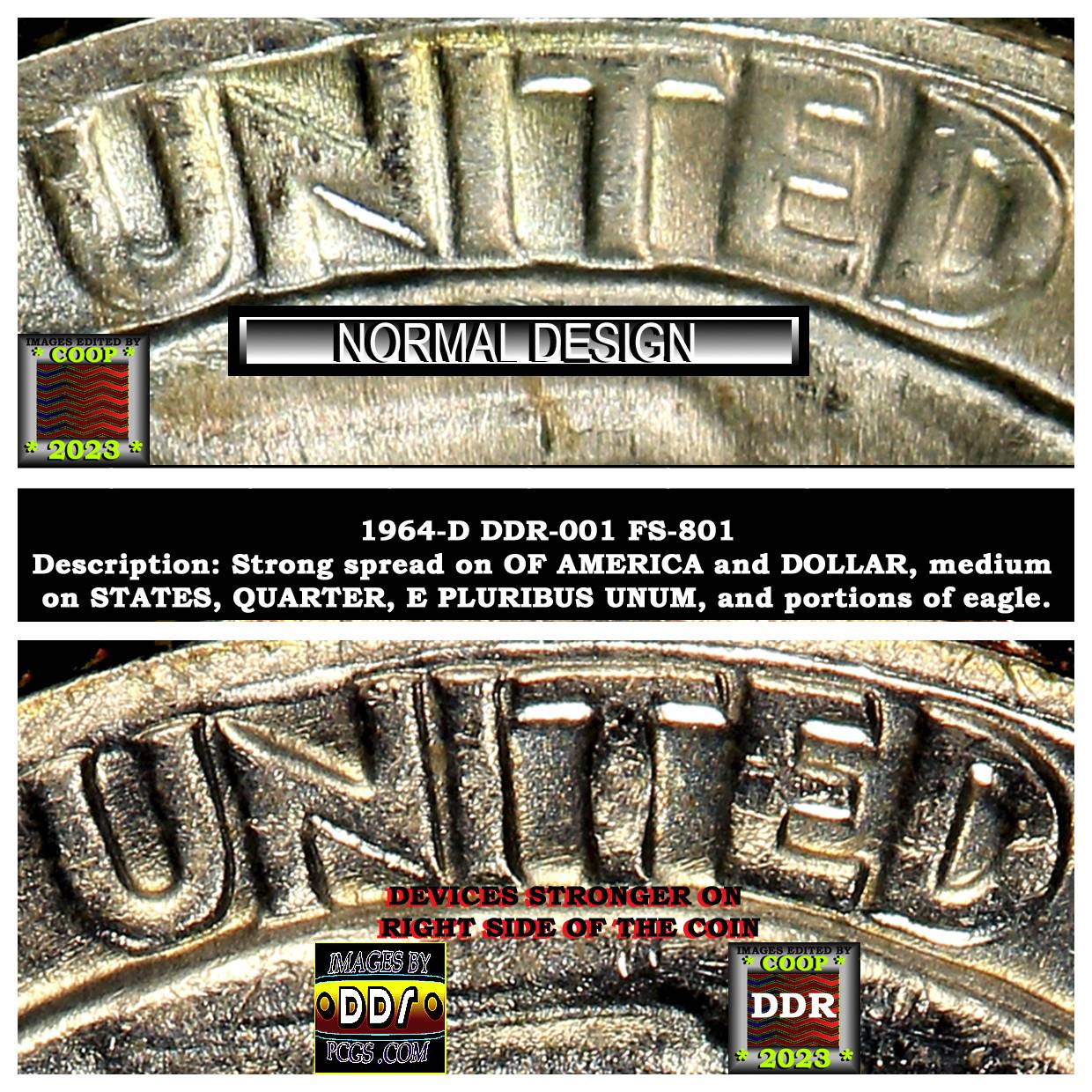 1964-D-Washington-Quarter-DDR-FS-801