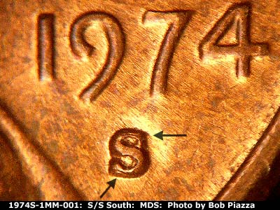 1974-S-Wheat-Cent-S-Over-S-Mint-Mark-Error