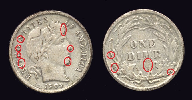 1909-Barber-10c-Lookit-The-Doubling....Grinny