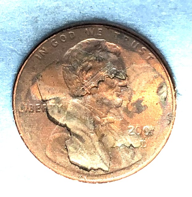 Lincoln-Cent-With-Glue-On-It-—-Most-Unremarkable-Coin-I-Have