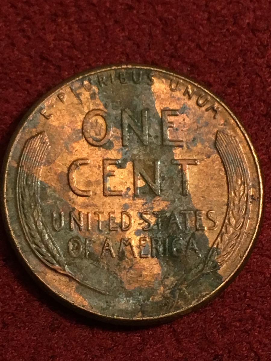 1958-Wheat-With-Interesting-Toning-And-Die-Cracks