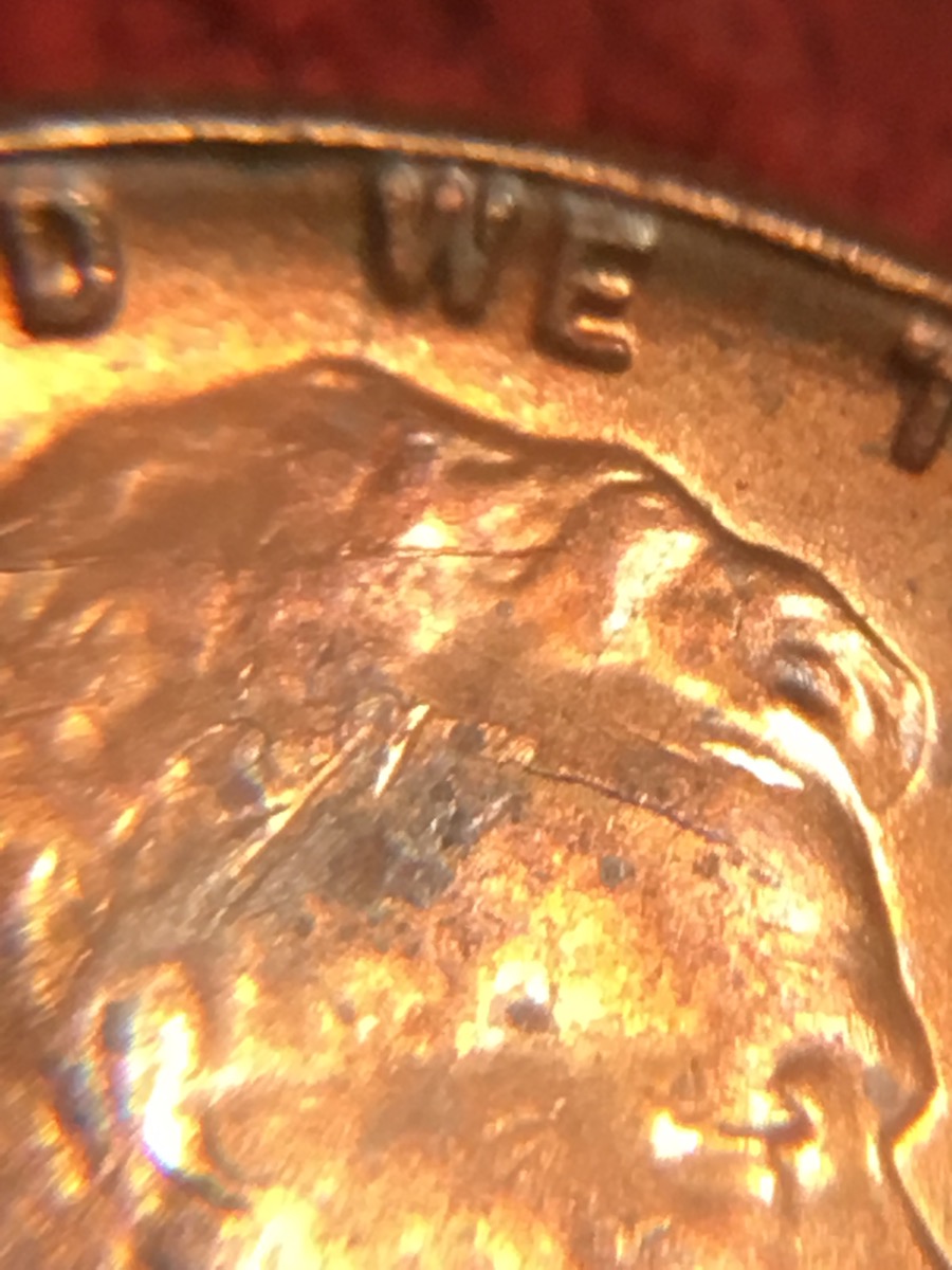 1958-Wheat-With-Interesting-Toning-And-Die-Cracks