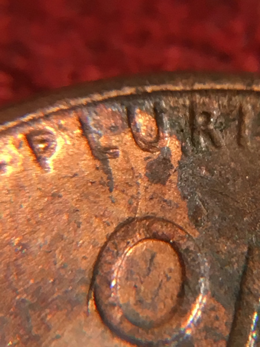 1958-Wheat-With-Interesting-Toning-And-Die-Cracks