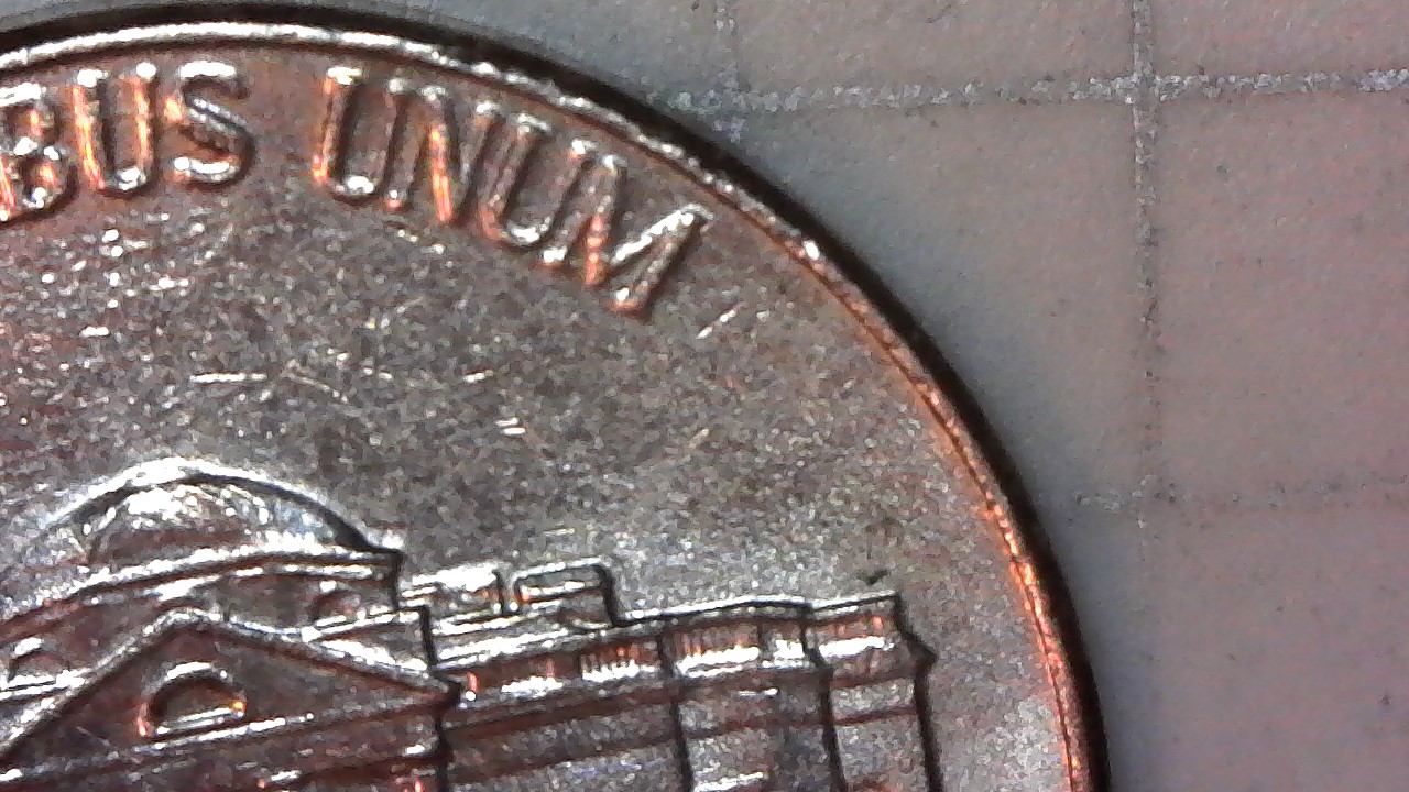 2007-P-Jefferson-Nickel-With-Orange-Peel-Look-To-3/4-Of-Reverse-Any-Thought