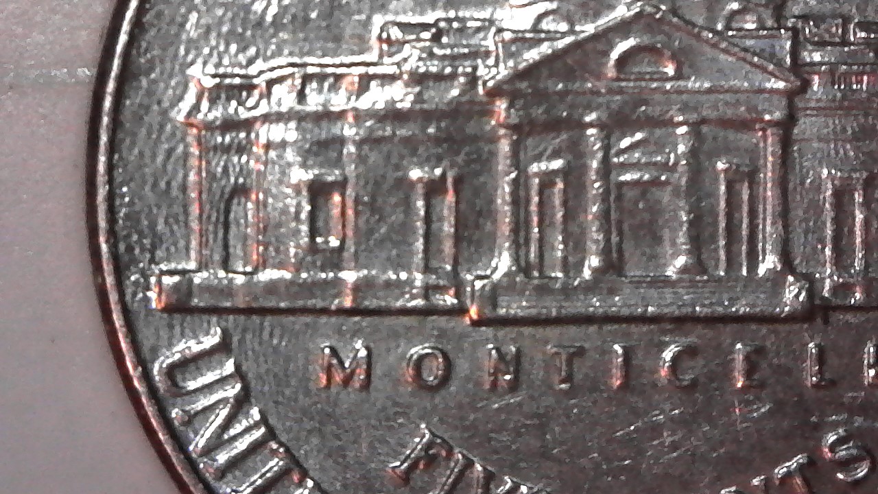 2007-P-Jefferson-Nickel-With-Orange-Peel-Look-To-3/4-Of-Reverse-Any-Thought