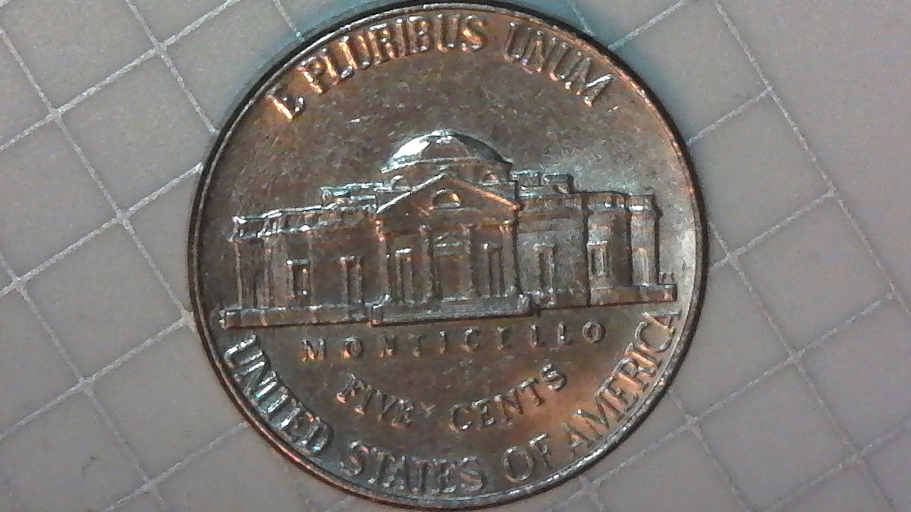 2007-P-Jefferson-Nickel-With-Orange-Peel-Look-To-3/4-Of-Reverse-Any-Thought