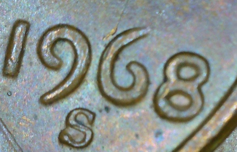 1968-S-Lincoln-Penny-With-Crack-Above-Date-And-On-Mint-With-Filled-S