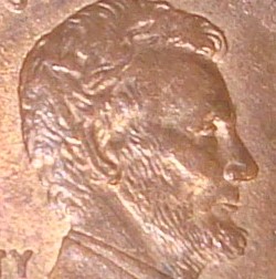1992-Lincoln-Penny-With-A-Crazy-Ear-,-And-Crazy-Letters-On-Reverse