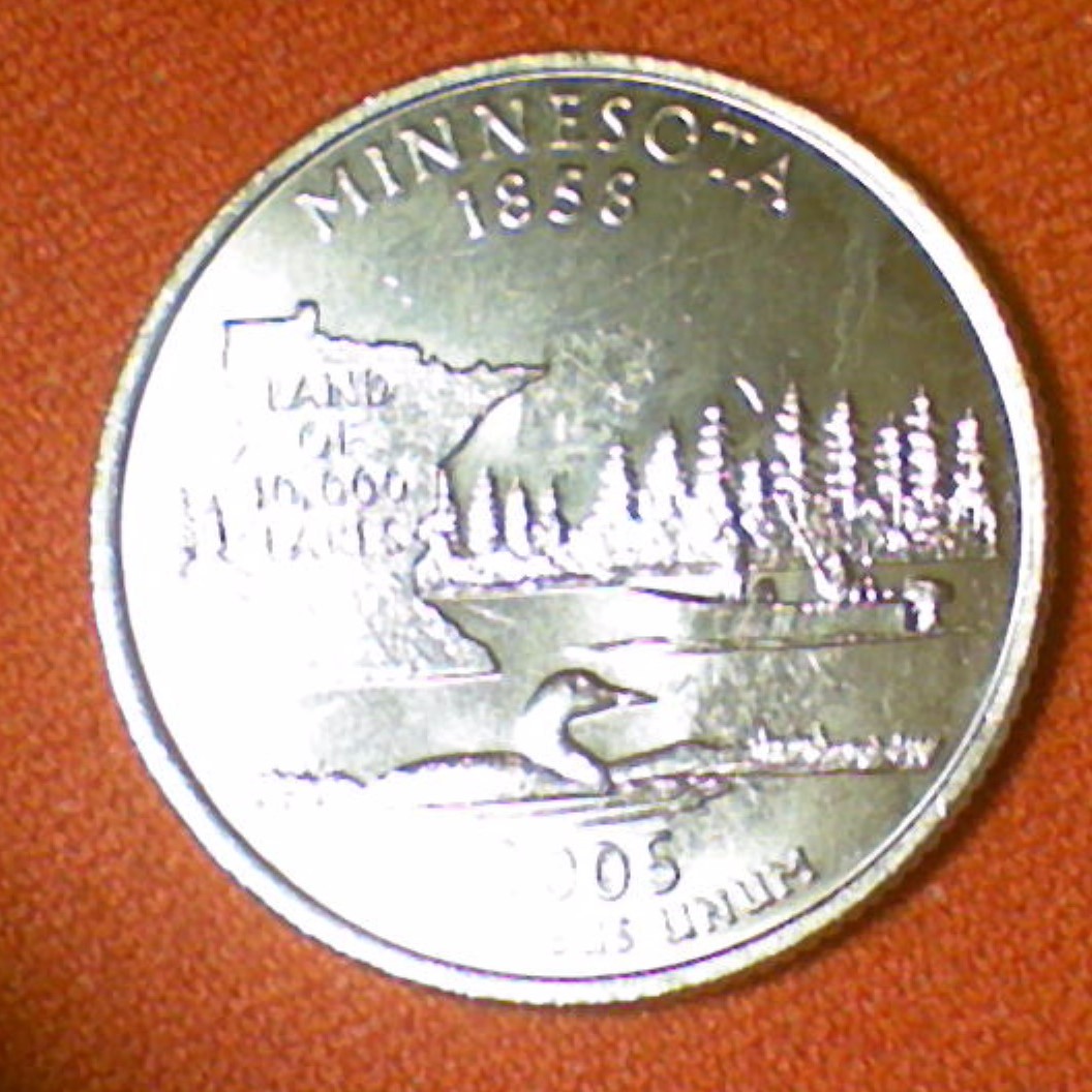 2005-P-Minnesota-Quarter-With-Rough-Surface-On-Reverse