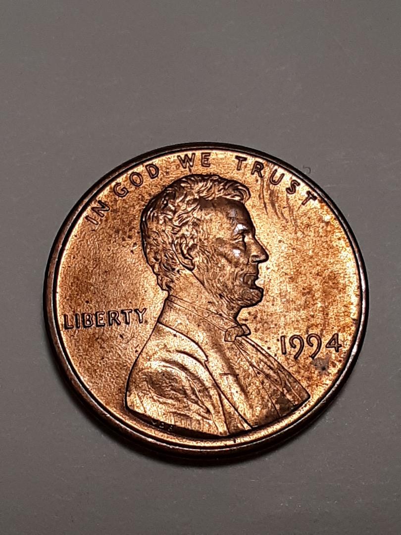 1994-P-Penny-With-Die-Crack-On-Reverse