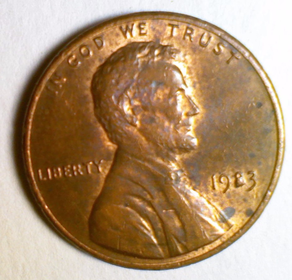 1983-Penny-With-Chip-In-The-8