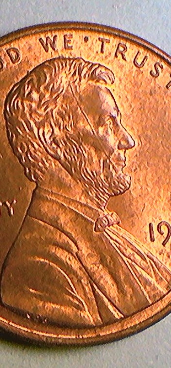 1994-Penny-With-Die-Crack-On-Face-Of-Lincoln