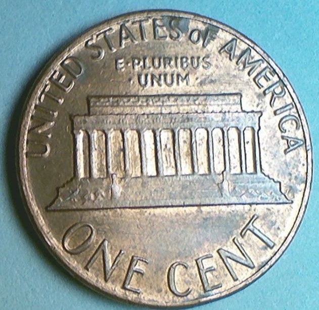 1985-Penny-With-Die-Crack-Bottom-Of-Memorial-Right-Side
