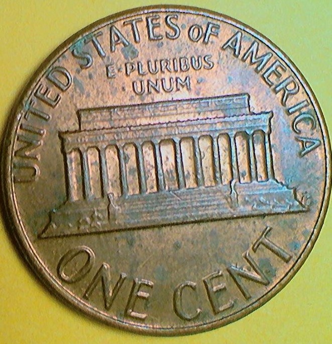 1983-P-Penny-With-Die-Chip-In-The-8-Of-The-Date