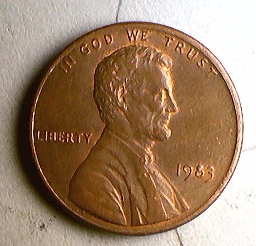 1983-P-Penny-Possible-Chip-On-Obverse-Date
