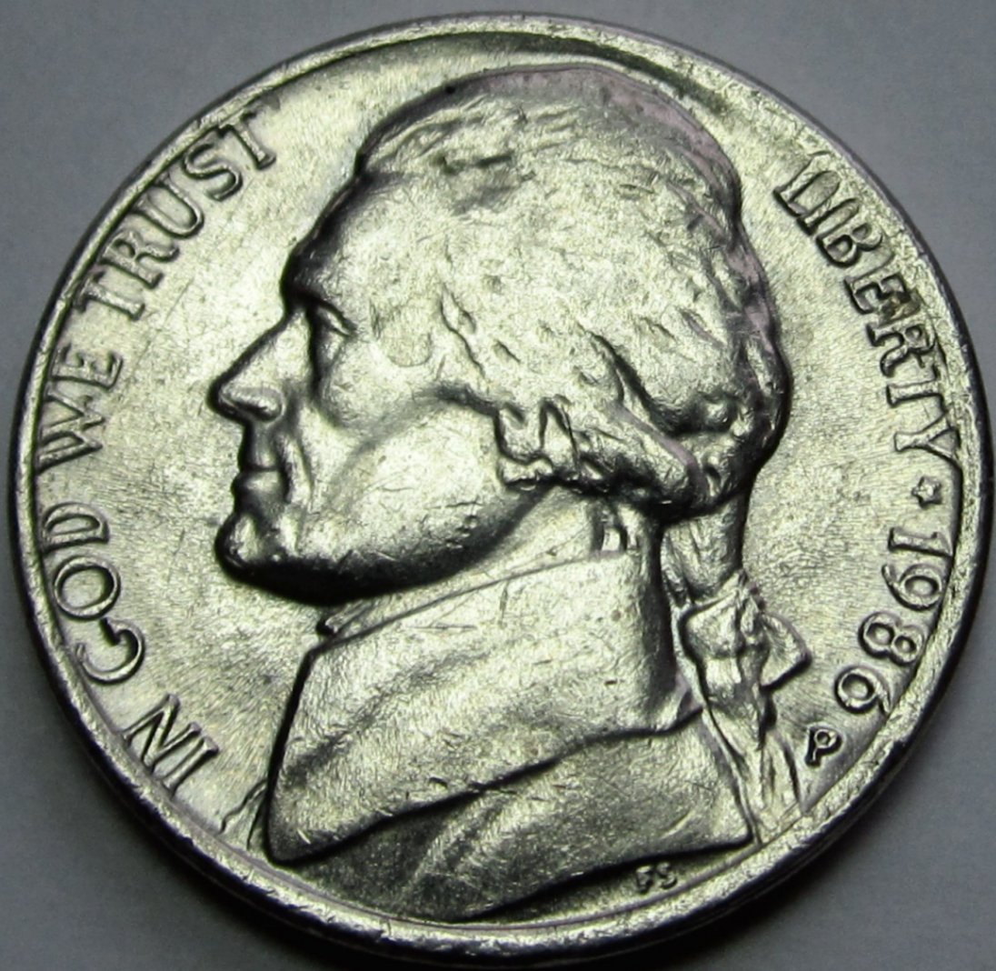 1986-P-Jefferson-Nickel-With-Die-Deterioration-Doubling