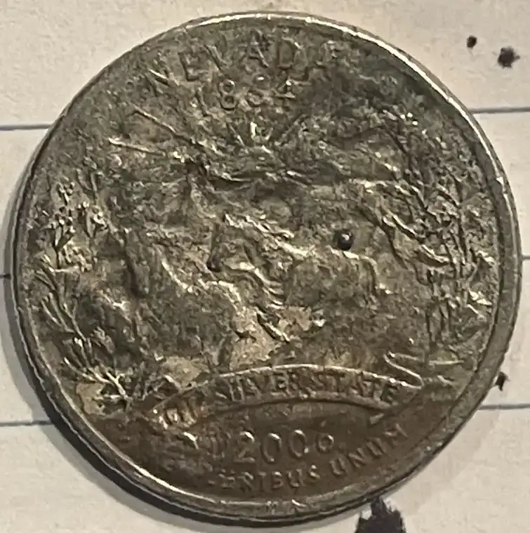 2006-Nevada-Quarter-Dollar-Denver-Mint-Damage-Or-Error