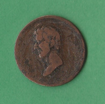 Standing-Lady-Justice-Coin-/-Token-Possibly-French