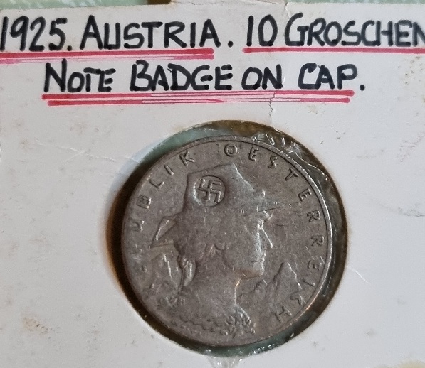 Really-Interesting-Counterstrike-On-Austria-10-Groschen-1925-,-Nazi-.