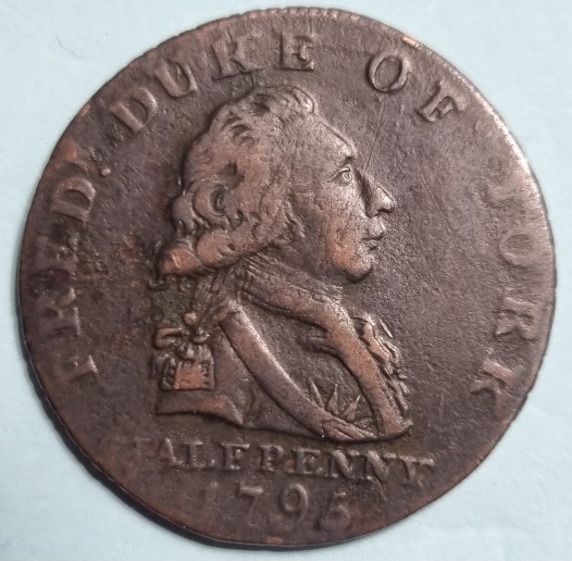 Duke-Of-York-1795-Obverse-/-Prince-Of-Wales-Elected-1790-Reverse-Token