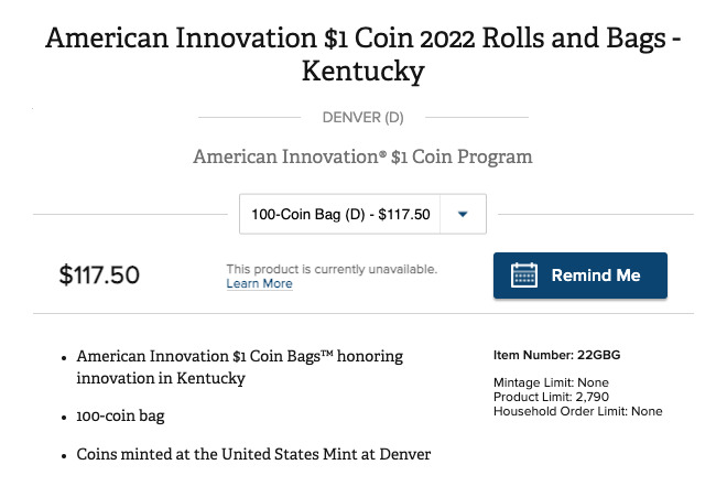 Sold-Out-In-3-Days?-American-Innovation-$1-Coin-2022-Bluegrass-Kentucky