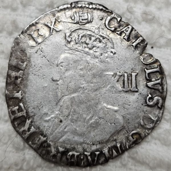 1636-1638-King-Charles-I-1-Shilling-Silver-Coin