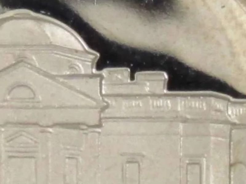 1984-S-Nickel-Missing-Piece-Of-Building-On-Reverse