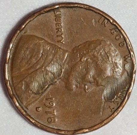1978-D-Lincoln-Penny-With-Unusual-Smears