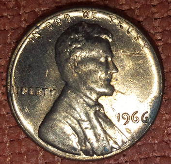 1966-Lincoln-Cent-Clashed-Die