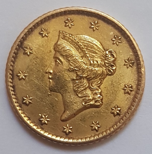 1850-Type-1-Gold-Dollar-New-Orleans