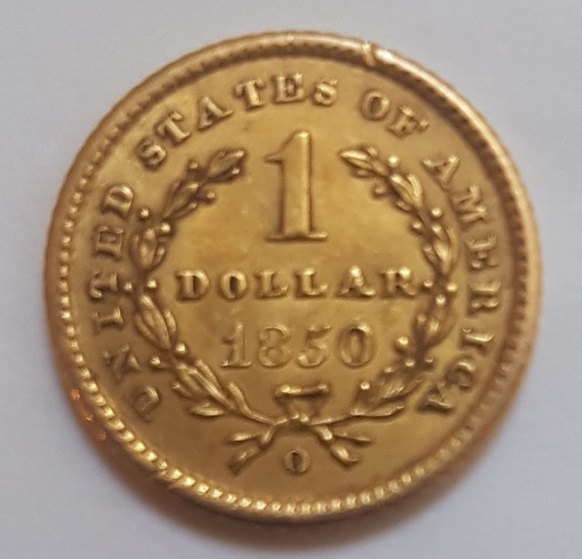 1850-Type-1-Gold-Dollar-New-Orleans