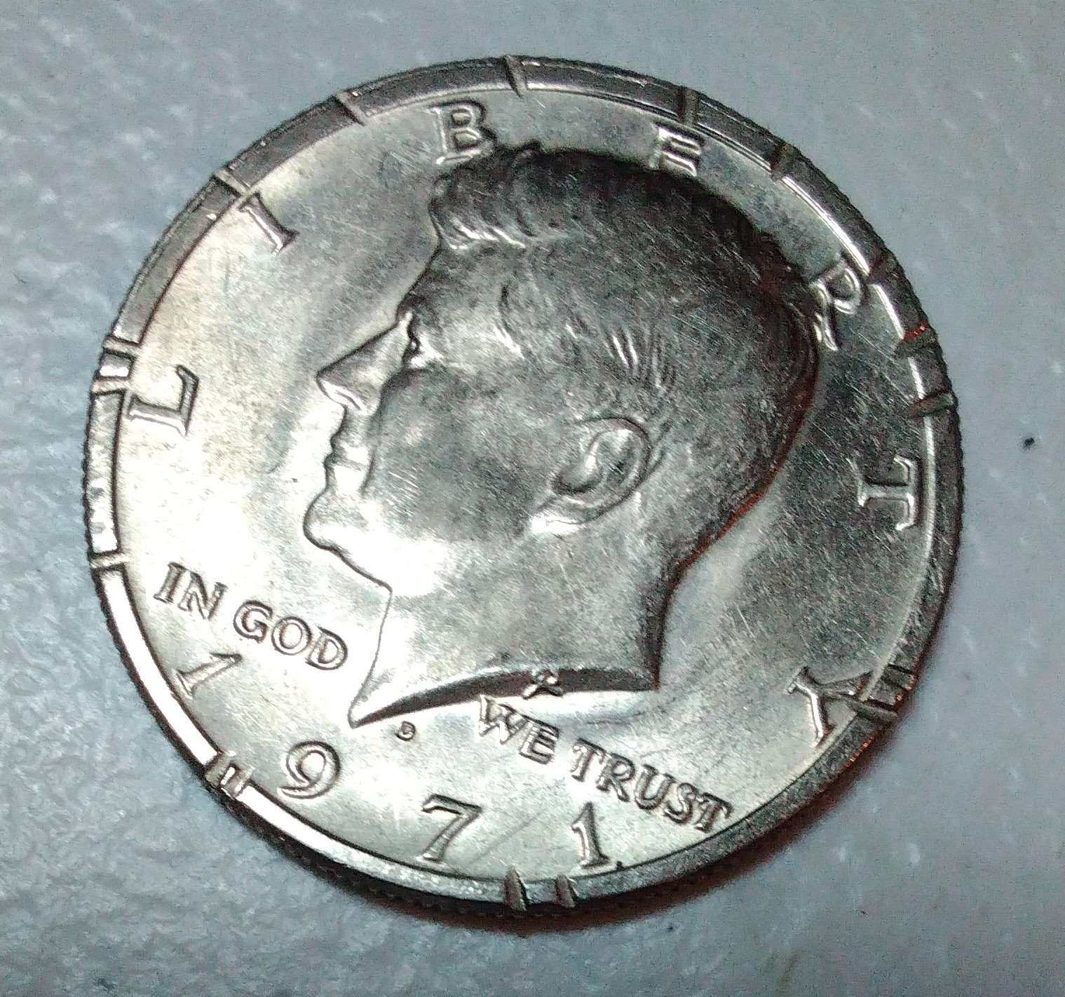 Weird-Looking-1971-D-Half-Dollar