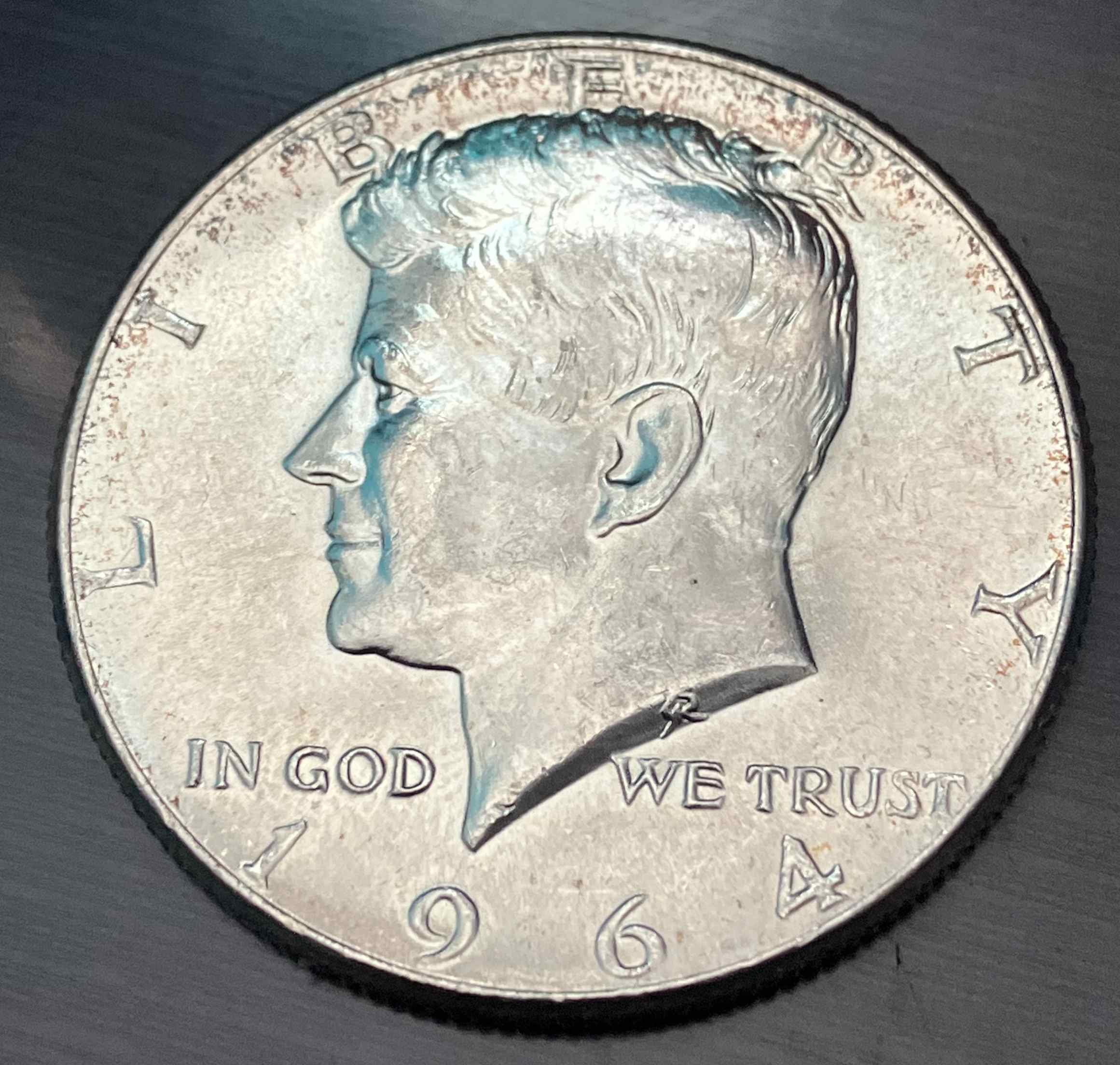 1964-Kennedy-Half-Dollar-Hair-Detail