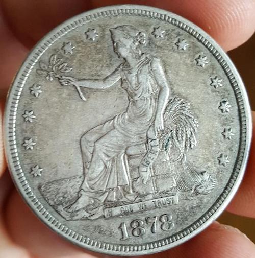 1878-S-Trade-Dollar-And-1853-Seated-Half-Dollar-For-Grading