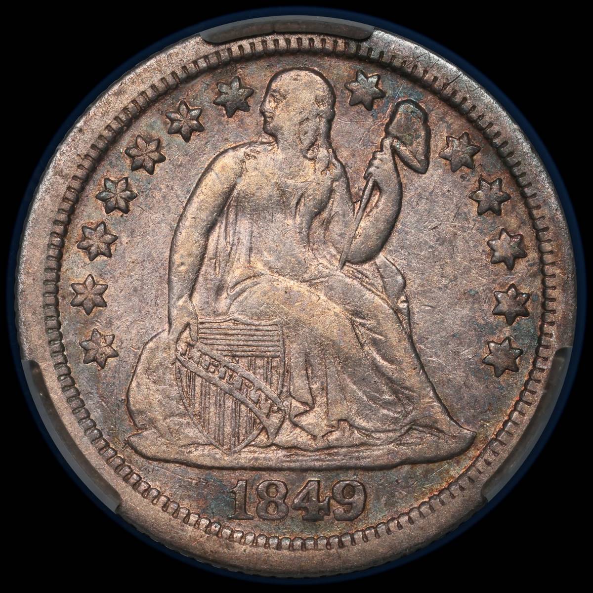 Cherrypicked-1849-O-Seated-Dime---CAC-Reholder/Attribution