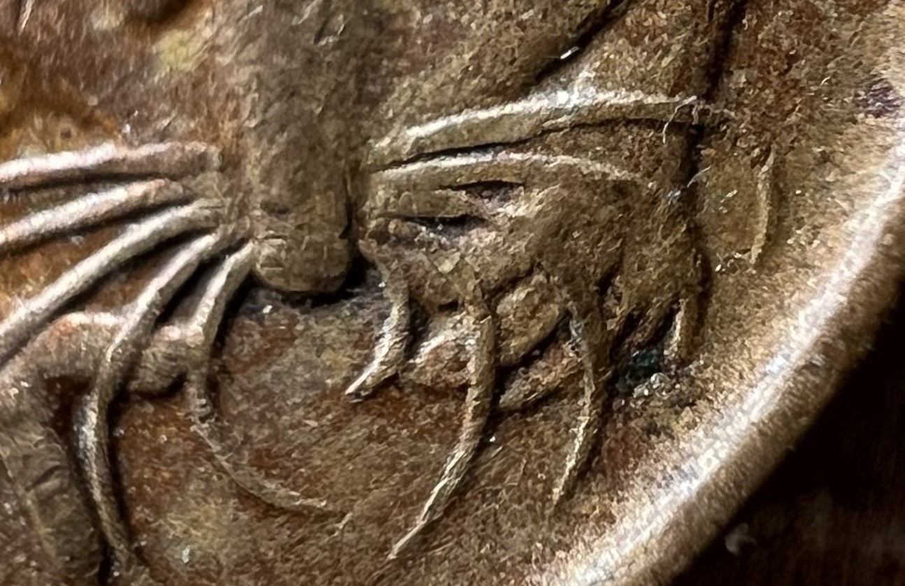1966-Aust-1-Cent-Blunt-Second-Whisker---Number-2-Coin