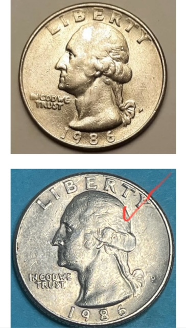 1986-Quater-Mint-Mark-Misalign?