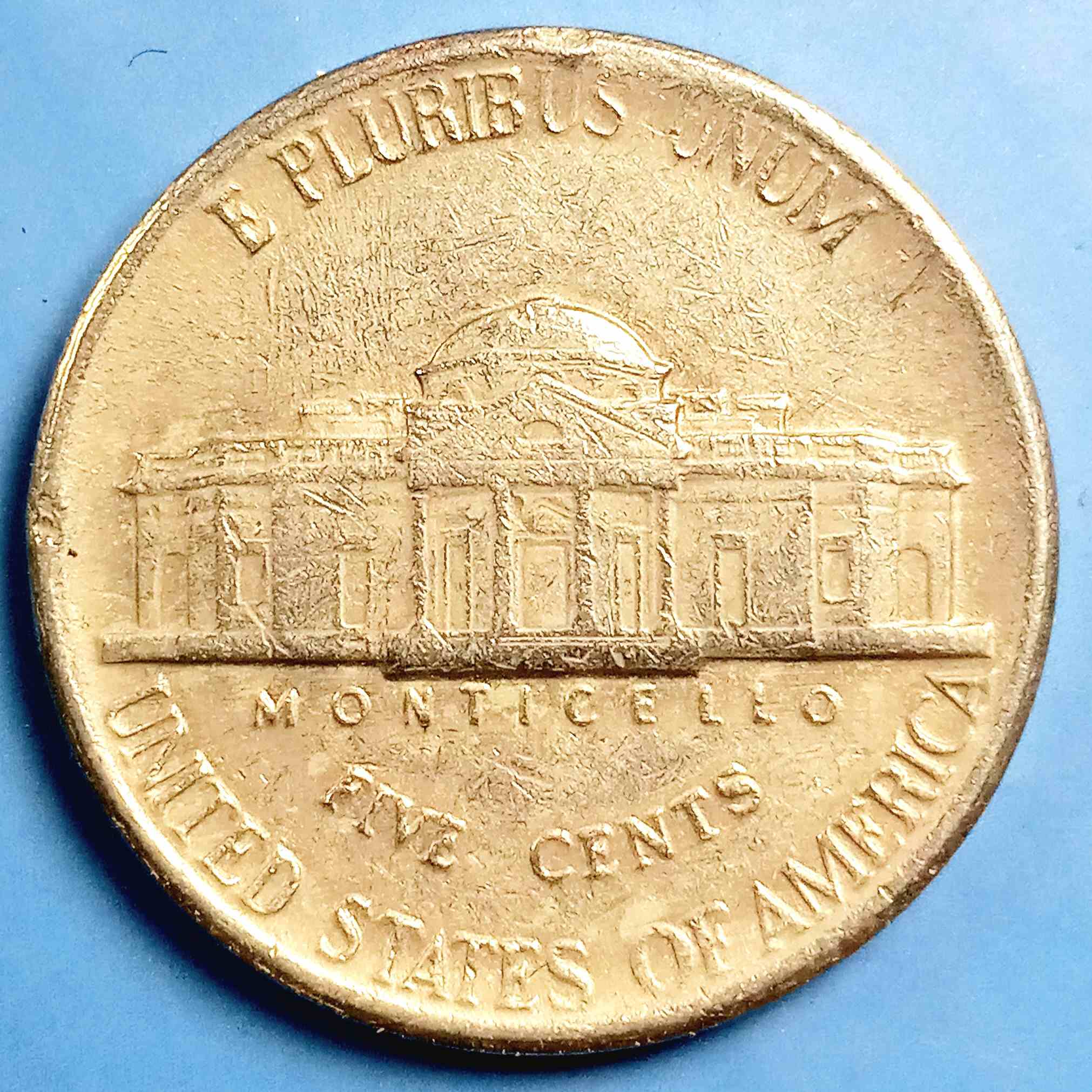 1986-A-Jefferson-Nickel.-Pocket-Change-Cud
