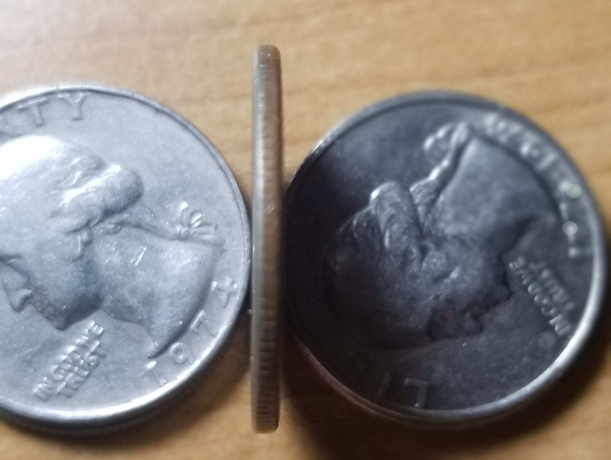 Stumped-On-Odd-Colored-Washington-Quarter-1994-D