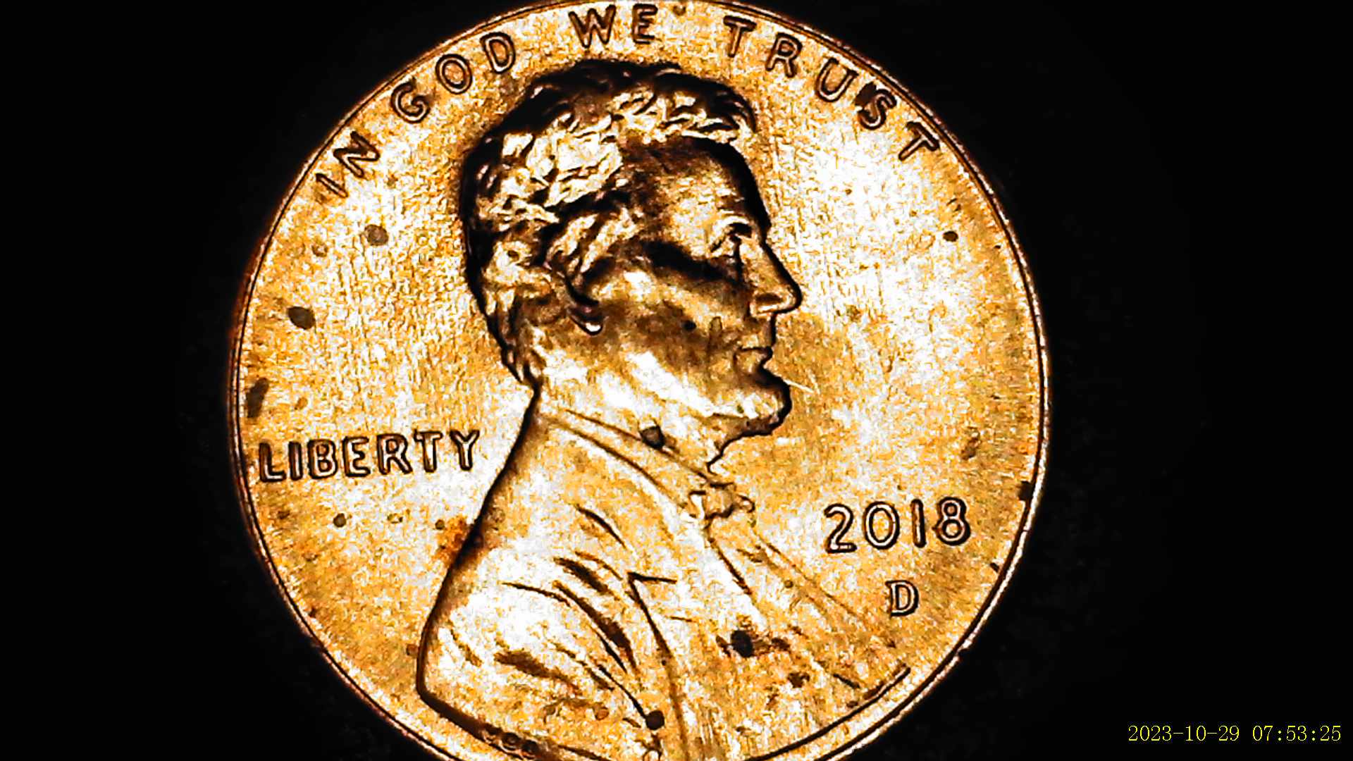 2018-D-Lincoln-Shield-Penny-With-Questionable-RPM/Ddr-Possibility