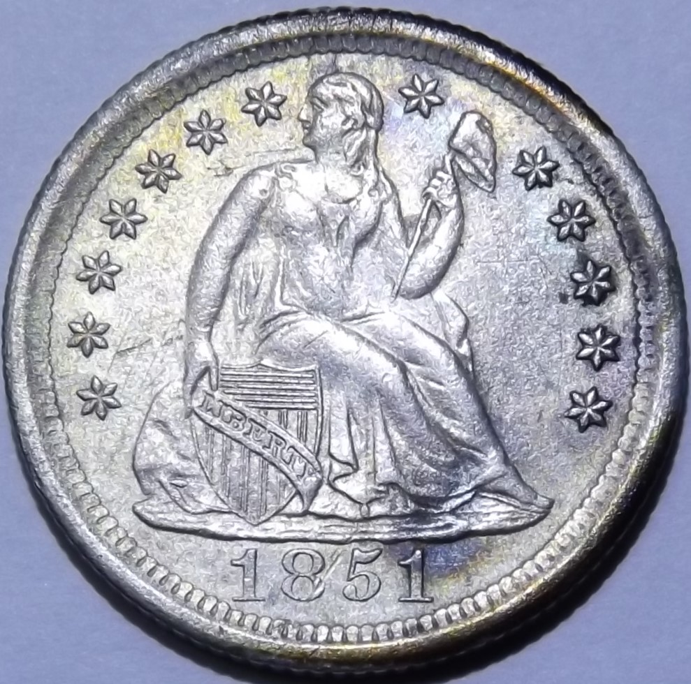 1851-O-Liberty-Seated-Dime