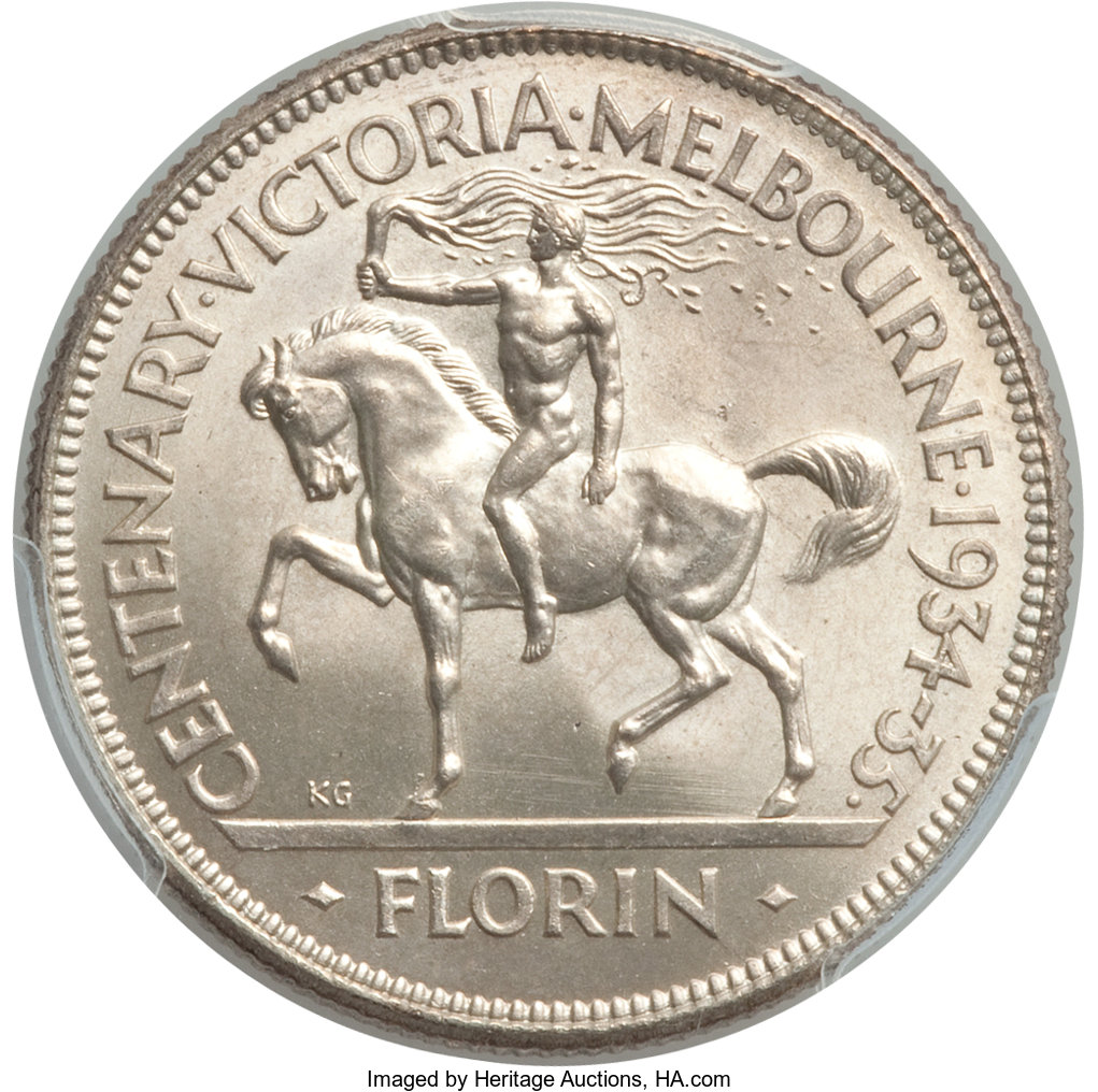 1934/35-Centenary-Florin