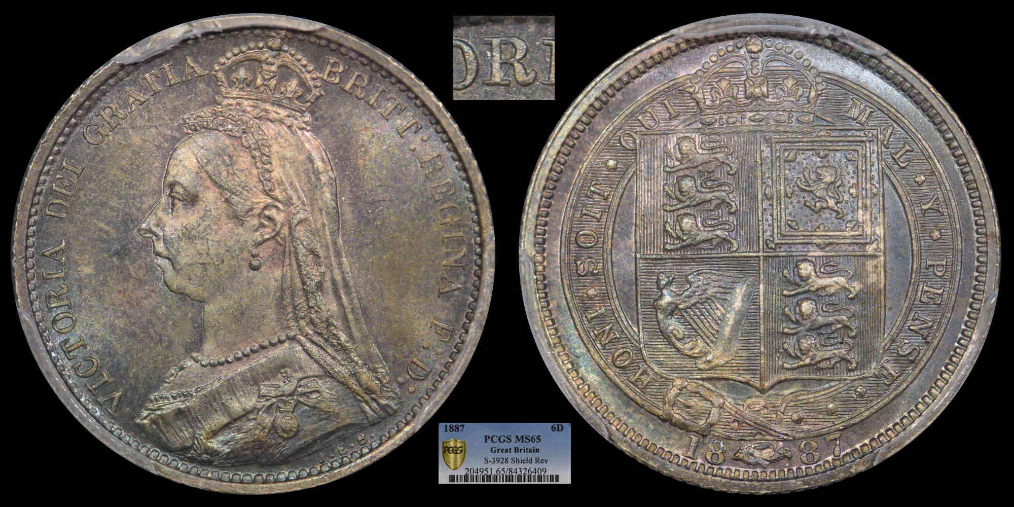British-1887-Sixpence-Shield-Reverse